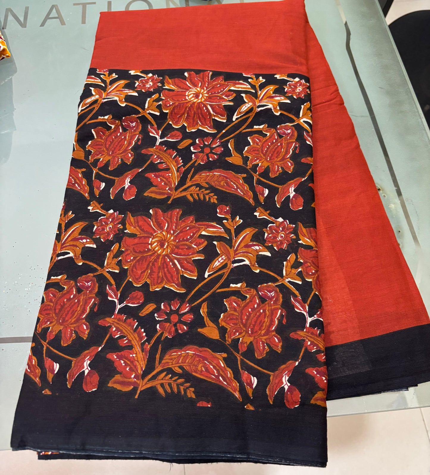 Brown Cotton Mulmul Saree with Blouse Piece – Earthy Elegance in a Feather-Light Drape