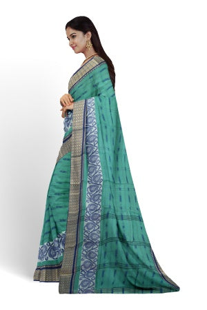 Blue Bengal Handloom Saree - Samvita Pure Cotton Elegance