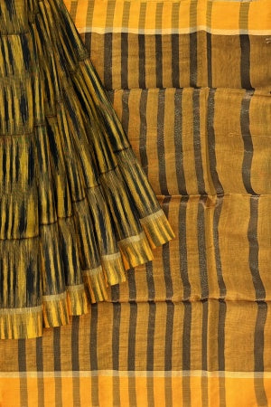 Yellow Handloom Soft Saree With Blouse Piece - Samvita Cotton Elegance