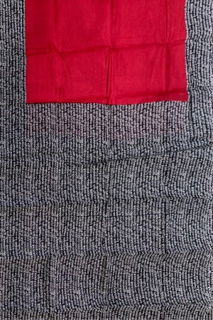 SAMVITA Red Cotton Saree - Pure Cotton Elegance With All Over Printed Design