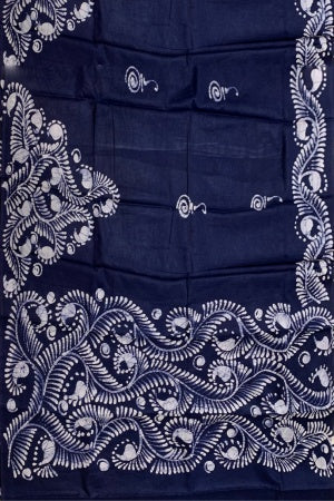Soft Cotton Batik Painted Saree with Blouse Piece
