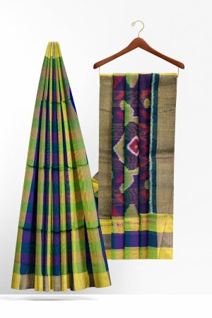 Green Bengal Handloom Saree - Elegance in Cotton Silk