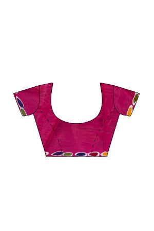 Soft Cotton Batik Painted Saree with Blouse Piece