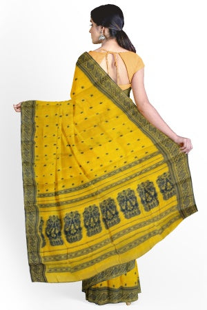 Yellow Bengal Handloom Saree - Samvita Pure Cotton Elegance
