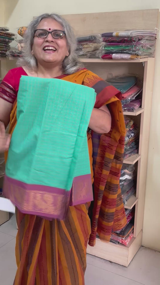 South Cotton Chettinad Saree at Samvita - with Blouse Piece