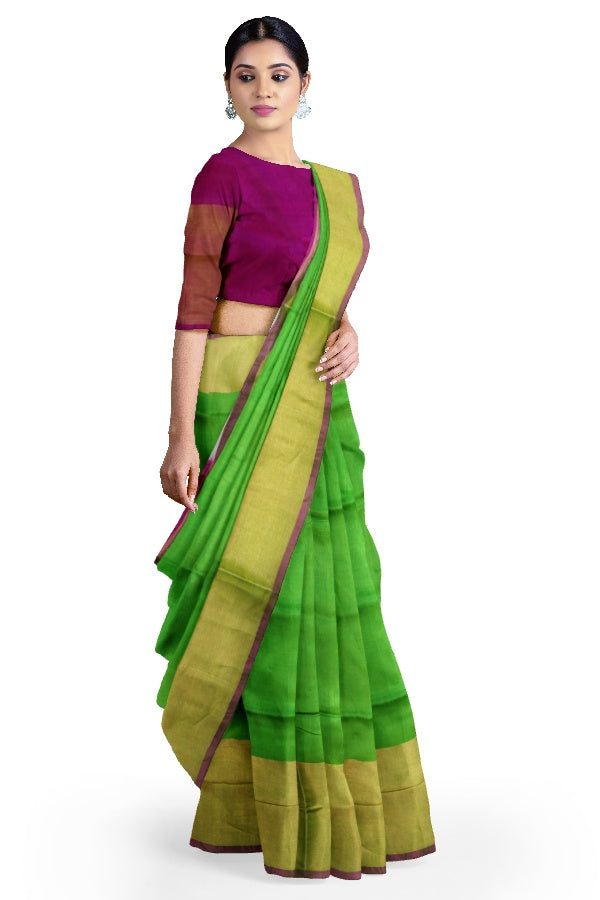 Green Uppada Pattu Silk Saree