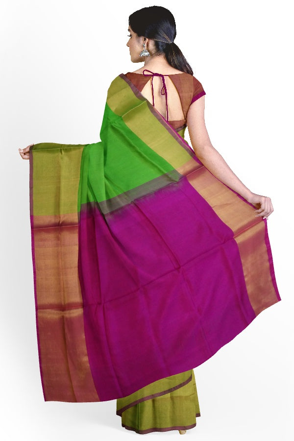 Green Uppada Pattu Silk Saree