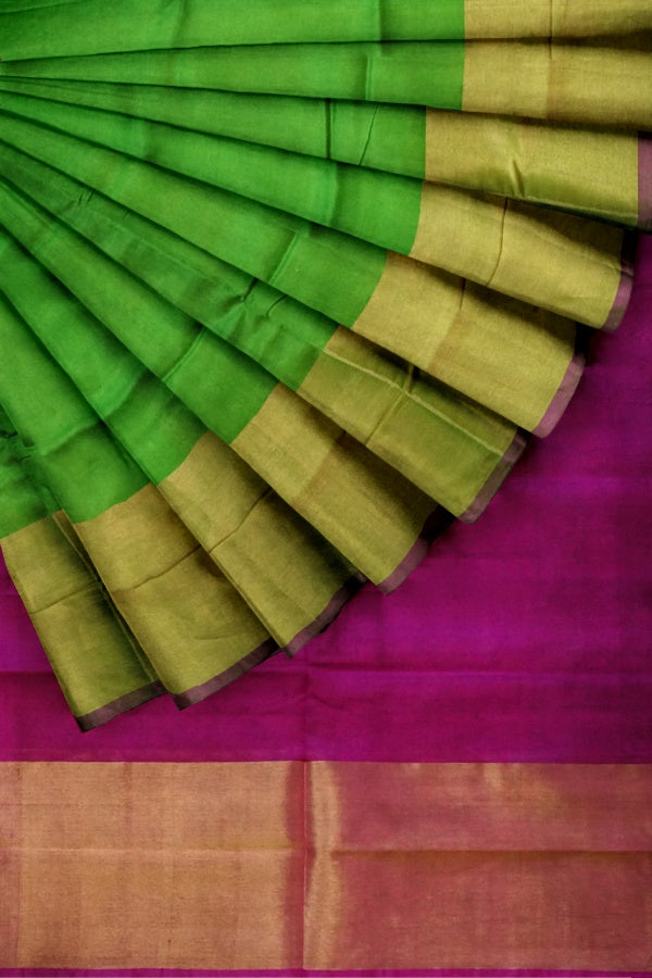 Green Uppada Pattu Silk Saree